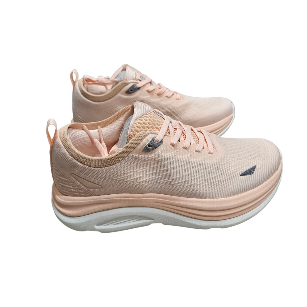 ALLSWIFIT Running Shoes Women Size 8 Peach Mesh Cushioned Athletic Sneakers
